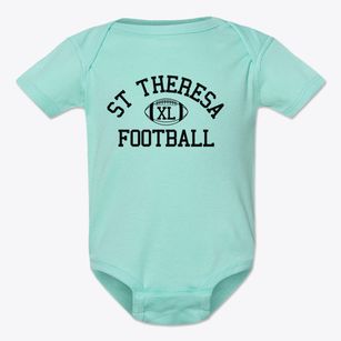 St Theresa Parish Classic Football Baby Onesie