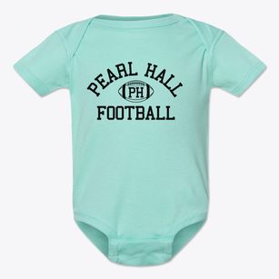 Pearl Hall School Classic Football Baby Onesie