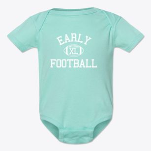 Early Childhood Center Classic Football Baby Onesie