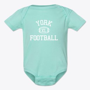 York High School Classic Football Baby Onesie
