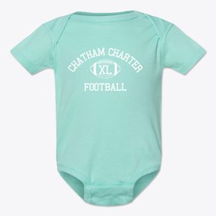 Chatham Charter School Classic Football Baby Onesie