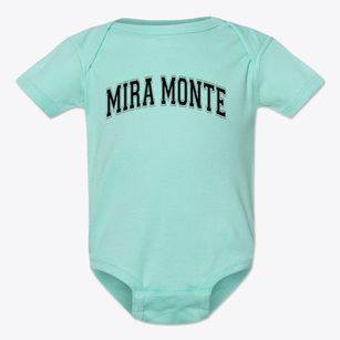 Mira Monte High School Varsity Arch Baby Onesie