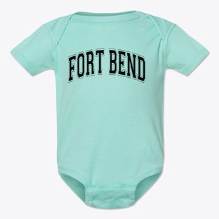 Fort Bend Chargers Homeschool Varsity Arch Baby Onesie