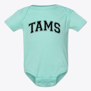 Texas Academy Of Math And Science Varsity Arch Baby Onesie