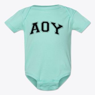 Aoy Elementary School Varsity Arch Baby Onesie