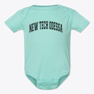 New Tech Odessa High School Varsity Arch Baby Onesie