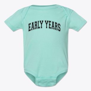 Early Years Academy Varsity Arch Baby Onesie
