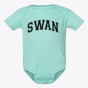 Swan School Varsity Arch Baby Onesie
