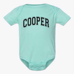 Cooper Elementary School Varsity Arch Baby Onesie