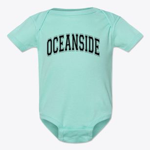 Oceanside Adventist Elementary School Varsity Arch Baby Onesie