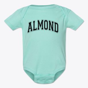 Almond Elementary School Varsity Arch Baby Onesie
