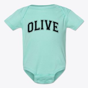 Olive Elementary School Varsity Arch Baby Onesie