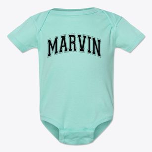 Marvin Elementary School Varsity Arch Baby Onesie