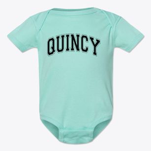 Quincy High School Varsity Arch Baby Onesie