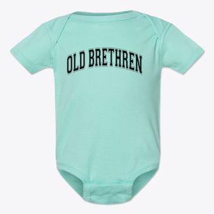 Old Brethren Christian School Varsity Arch Baby Onesie