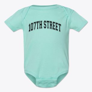 107th Street Elementary School Varsity Arch Baby Onesie