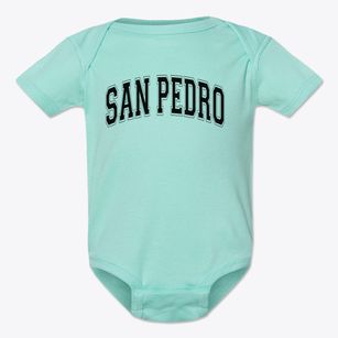 San Pedro Elementary School Varsity Arch Baby Onesie