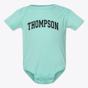 Thompson Learning Village Varsity Arch Baby Onesie
