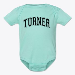 Turner Elementary School Varsity Arch Baby Onesie