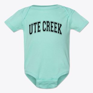 Ute Creek Secondary Academy Varsity Arch Baby Onesie