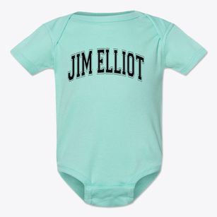 Jim Elliot Christian School Varsity Arch Baby Onesie