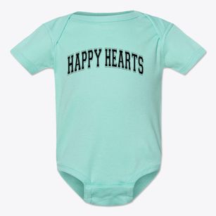 Happy Hearts Preschool And Kindergarten Varsity Arch Baby Onesie
