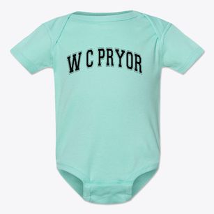 W C Pryor Middle School Varsity Arch Baby Onesie