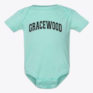 Gracewood Elementary School Varsity Arch Baby Onesie