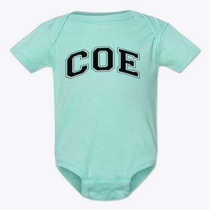 Coe Elementary School Varsity Arch Baby Onesie