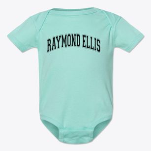 Raymond Ellis Elementary School Varsity Arch Baby Onesie