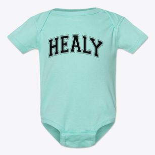 Healy Elementary School Varsity Arch Baby Onesie