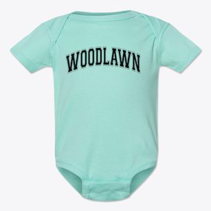 University Of Chicago Woodlawn Charter School Varsity Arch Baby Onesie