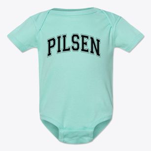 Pilsen Community Academy Varsity Arch Baby Onesie