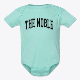 The Noble Academy Varsity Arch Baby Onesie