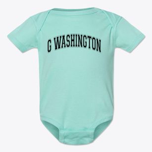 G Washington Elementary School Varsity Arch Baby Onesie