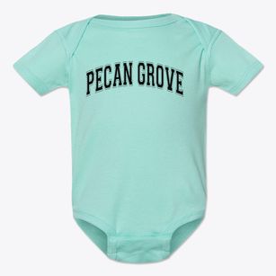 Pecan Grove Elementary School Varsity Arch Baby Onesie