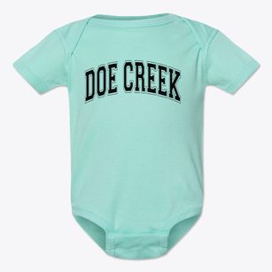 Doe Creek Middle School Varsity Arch Baby Onesie