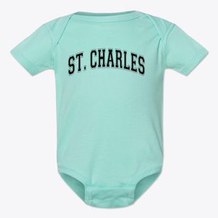 Saint Charles School Varsity Arch Baby Onesie