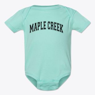 Maple Creek Middle School Varsity Arch Baby Onesie
