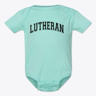 Lutheran High School Varsity Arch Baby Onesie