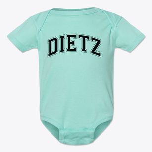 Dietz Elementary School Varsity Arch Baby Onesie