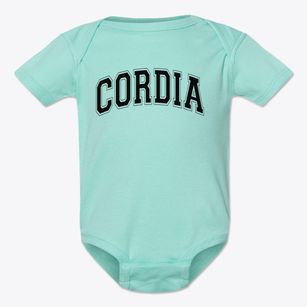 Cordia School Varsity Arch Baby Onesie