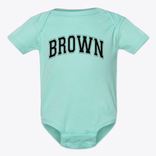 Brown Center Varsity Arch Baby Onesie