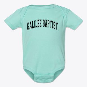 Galilee Baptist Academy Varsity Arch Baby Onesie