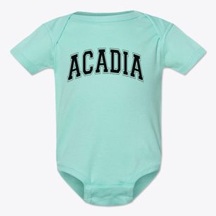 Acadia Christian Academy Varsity Arch Baby Onesie