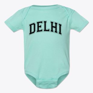 Delhi Junior High School Varsity Arch Baby Onesie