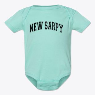 New Sarpy Elementary School Varsity Arch Baby Onesie