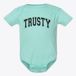 Trusty Elementary School Varsity Arch Baby Onesie