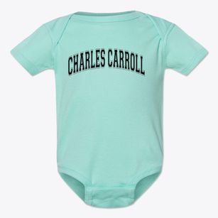 Charles Carroll Of Carrollton Elementary Varsity Arch Baby Onesie