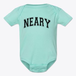 Margaret Neary Elementary School Varsity Arch Baby Onesie